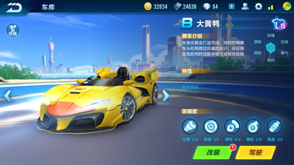 qq飞车手游 b车评测!