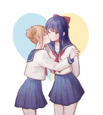 【动画同人】画风不太对的pop子和pipi美