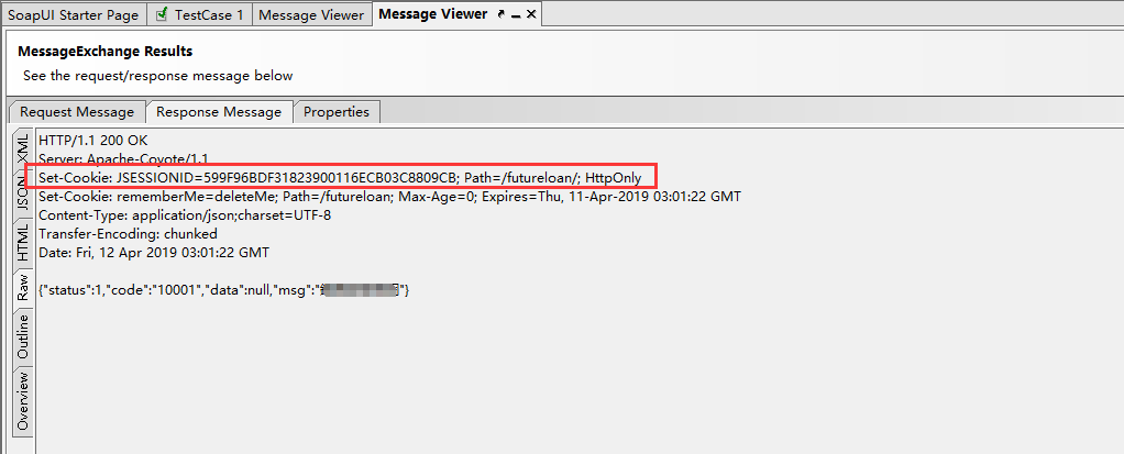 Soapui接口测试之cookie设置