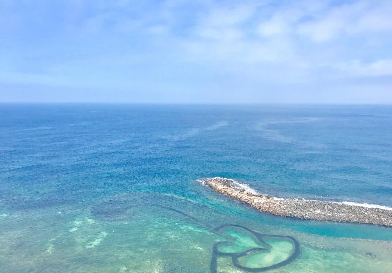 白浪逐沙滩,一片海蓝蓝,台湾澎湖列岛