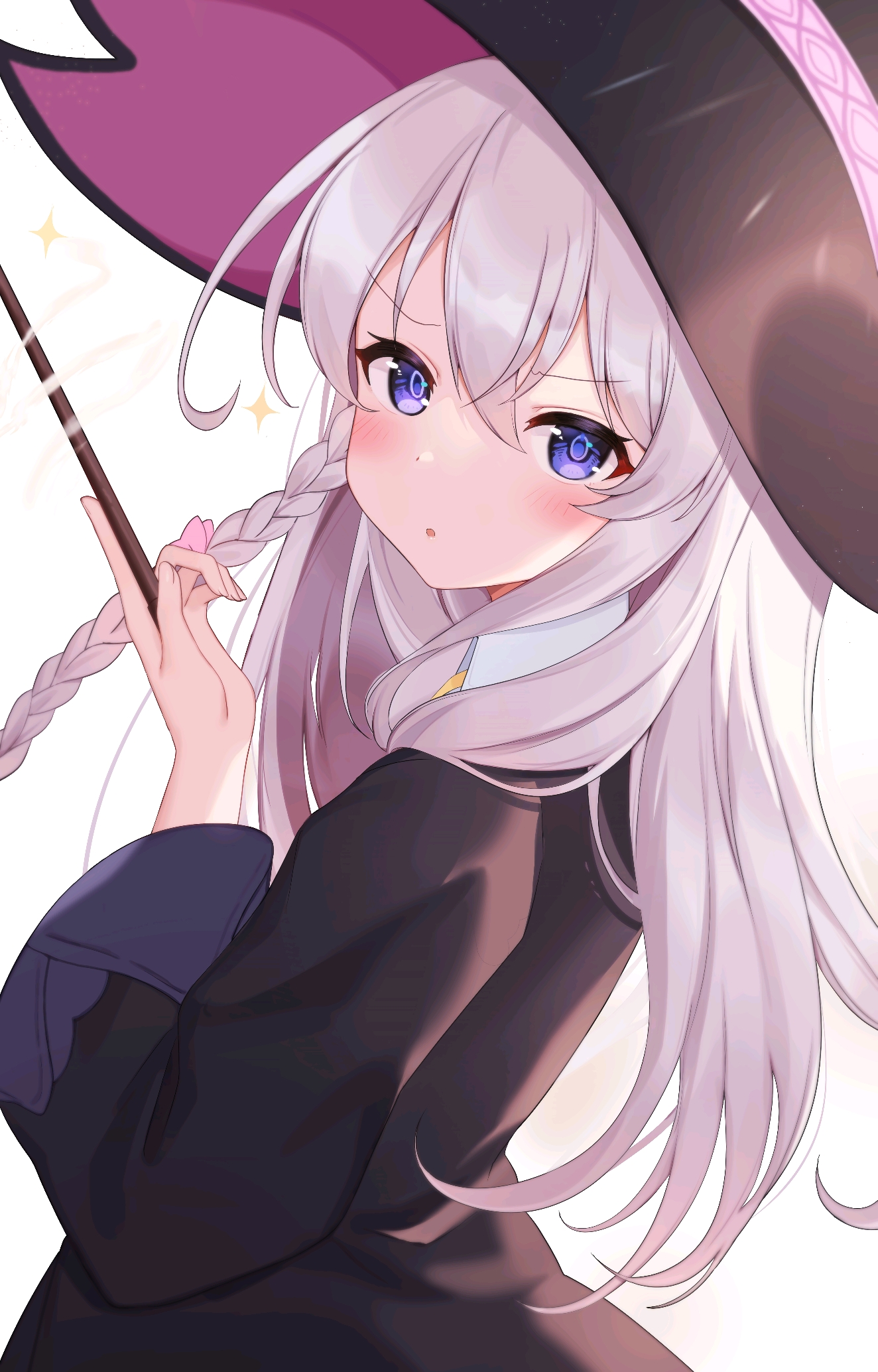 fantasy girl, anime, anime girls, witch hat | 1280x1707 Wallpaper ...