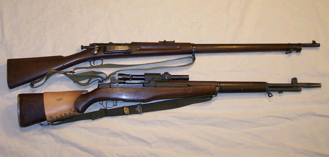 轻武器科普之m1伽兰德步枪狙击型