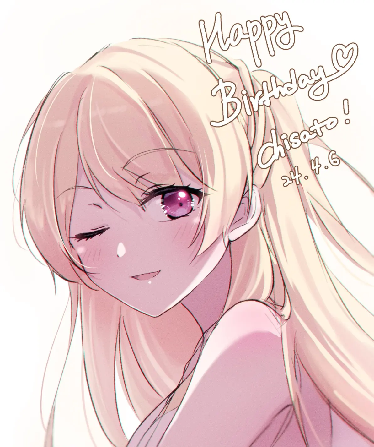 4月6日 白鹭千圣2024生日贺图