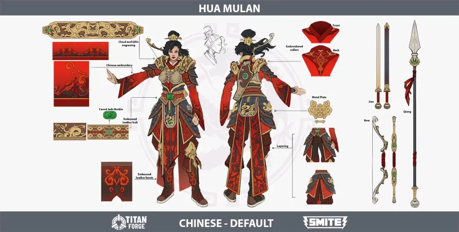 神之浩劫smite花木兰解析 哔哩哔哩