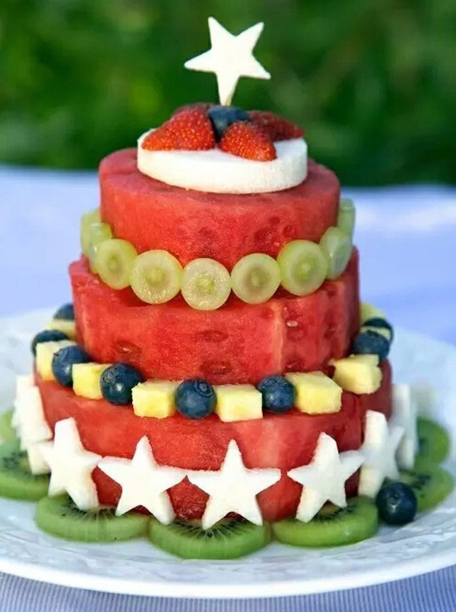 不含鸡蛋,不含奶油的生日蛋糕,十种花样西瓜蛋糕,给生日宴会带来惊喜