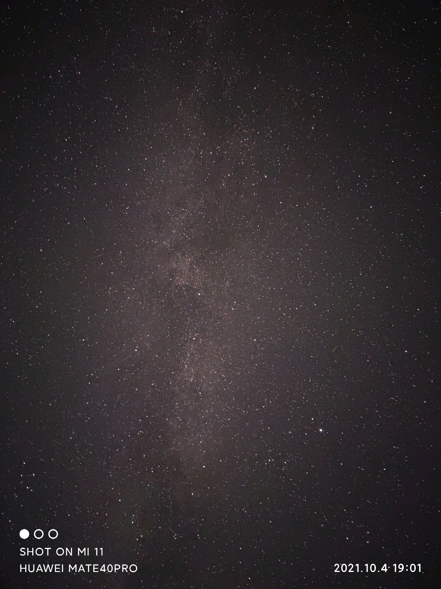 小米11拍摄的秋季大银河怎么样?