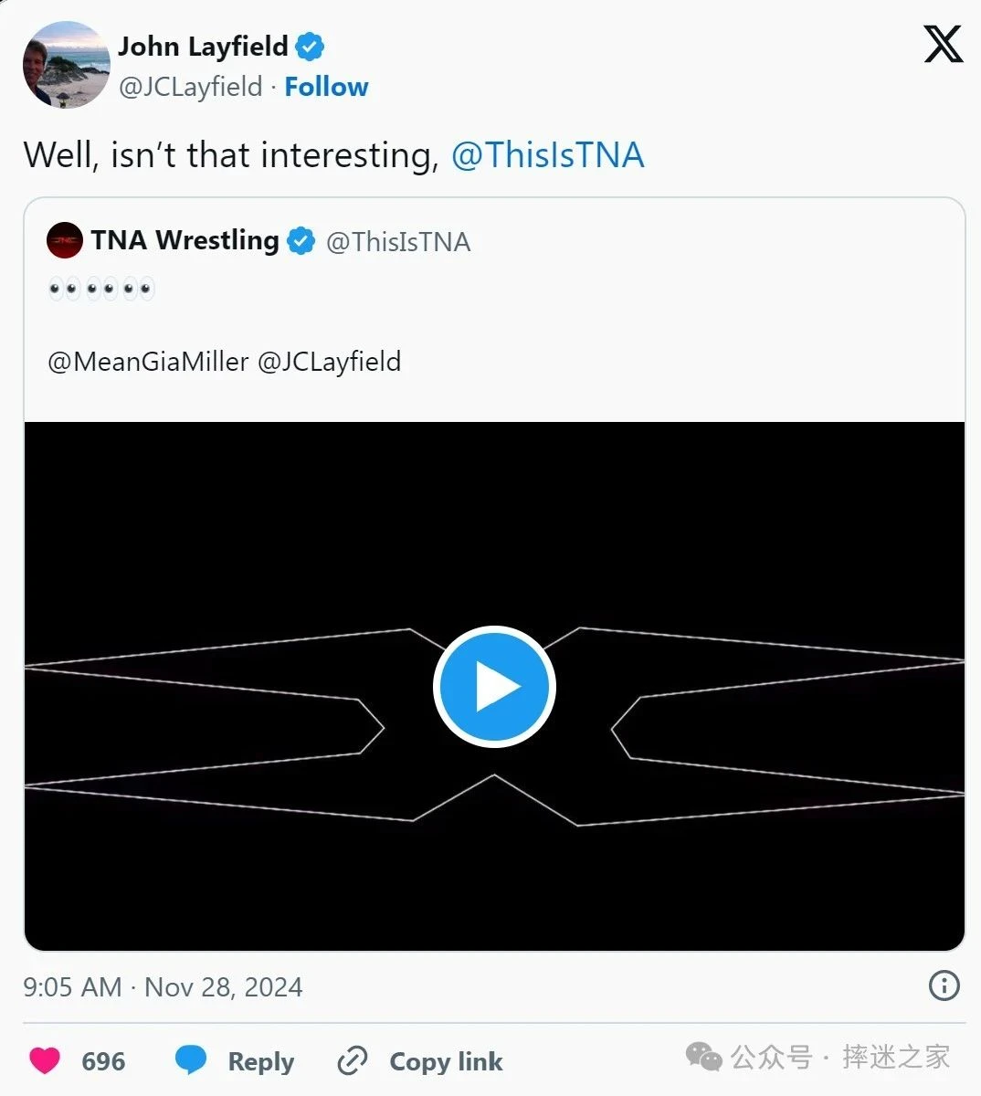 关于Alexa Bliss11月29日摔角新闻 哔哩哔哩