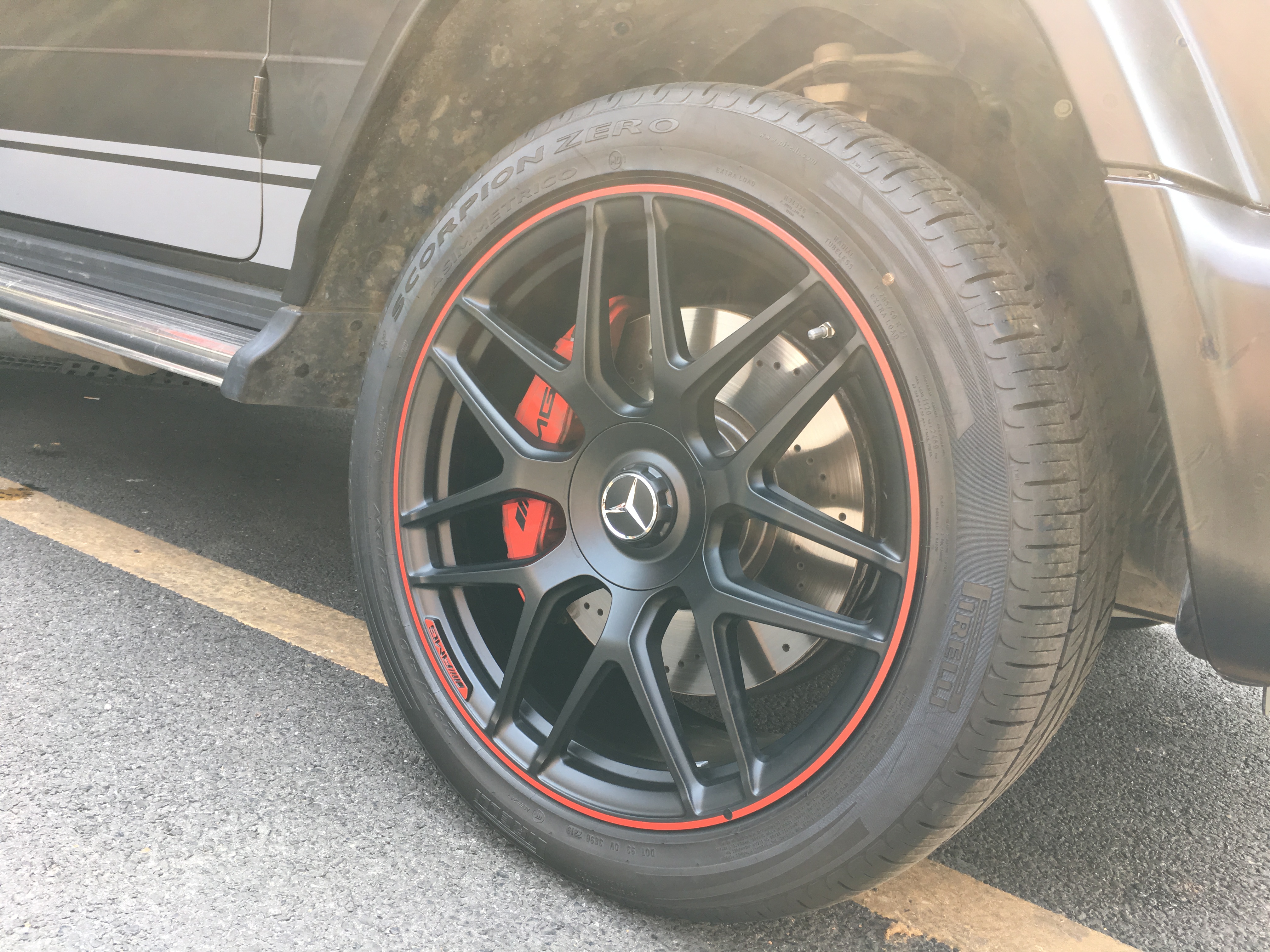 奔驰新款g350改g63原厂轮毂,先型特别版22寸