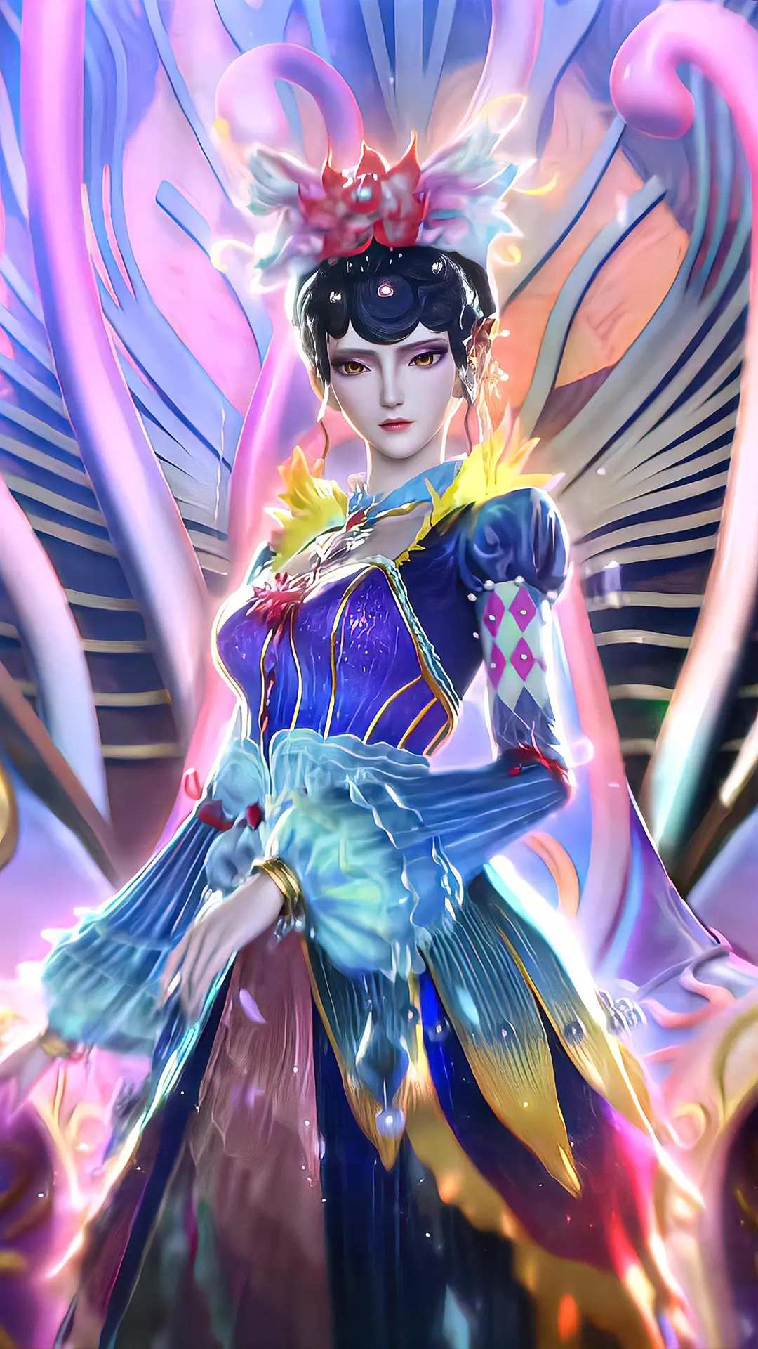 《精灵梦叶罗丽》薇夫人ai手机壁纸:薇蓉荷烨,薇花漫天 - 哔哩哔哩