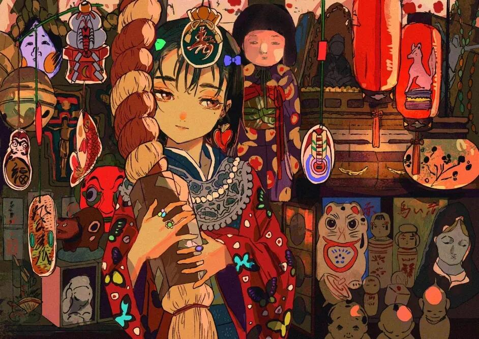 【P站画师】老夫的少女心，看到这位画师的作品之后，再也把持不住了~~| 画师 淵゛ - 哔哩哔哩