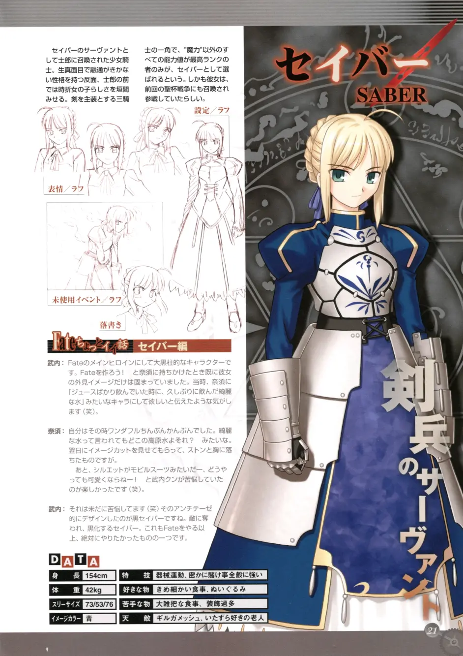 Fate Stay Night设定集fate Side Material 哔哩哔哩