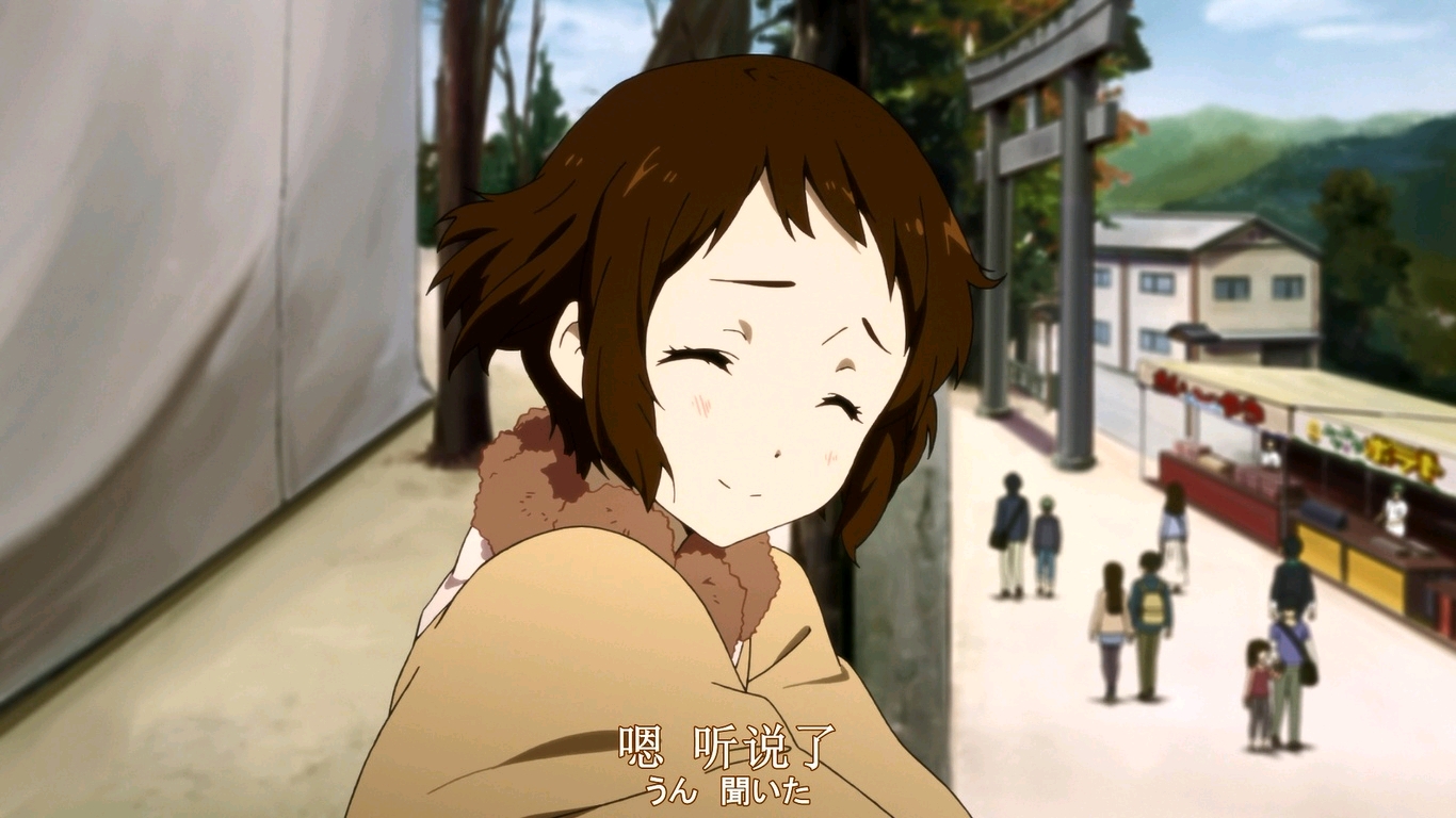 短短的几秒内 而弹幕都说里志和摩耶花是cp,但是在动漫里面并没有明说