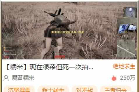 魔音糯米复播成斗鱼绝地一哥, 但水平下降, 观众