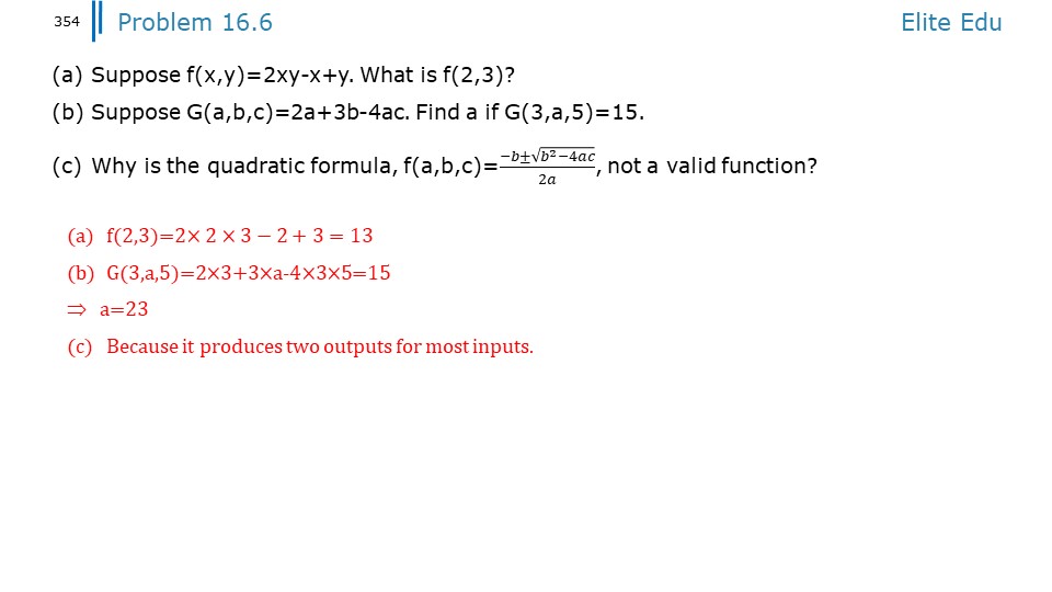 Introduction to algebra aops chapter 16 functions 
