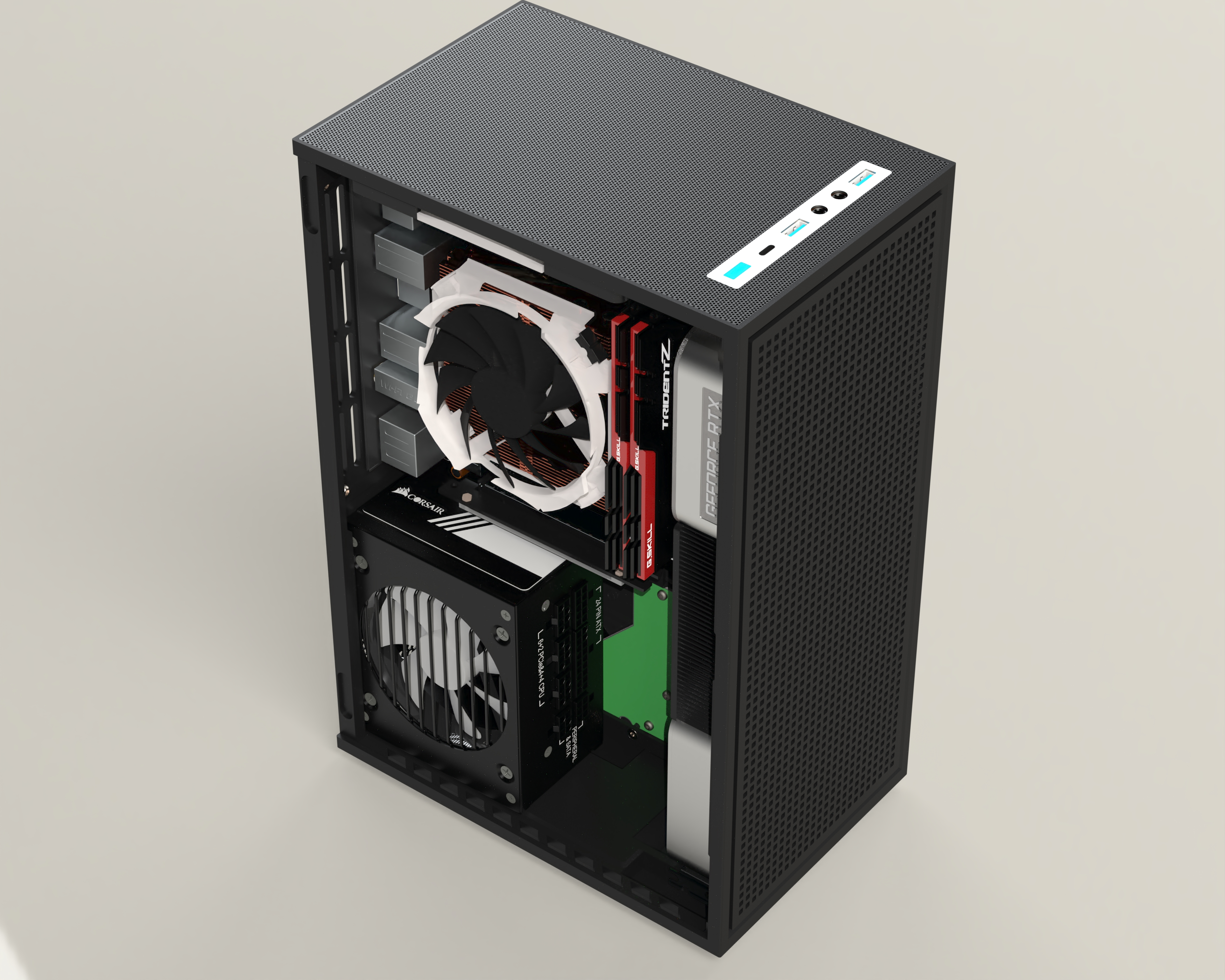 lancer-l1:一款仅 11.4l双sfx电源位的itx机箱