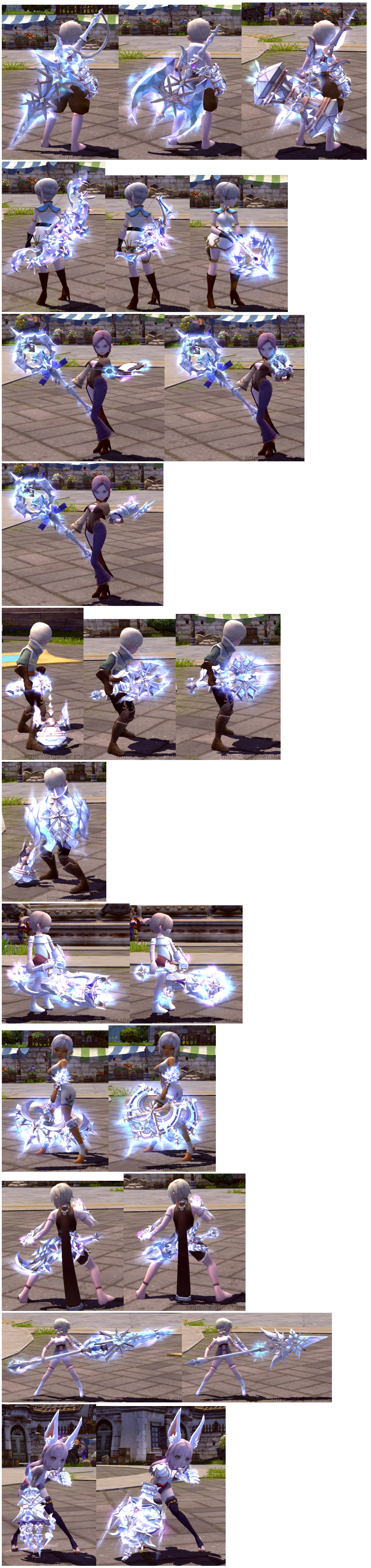 四女神龙之谷国服v398赤月龙玉描述露娜莉娅武器外观