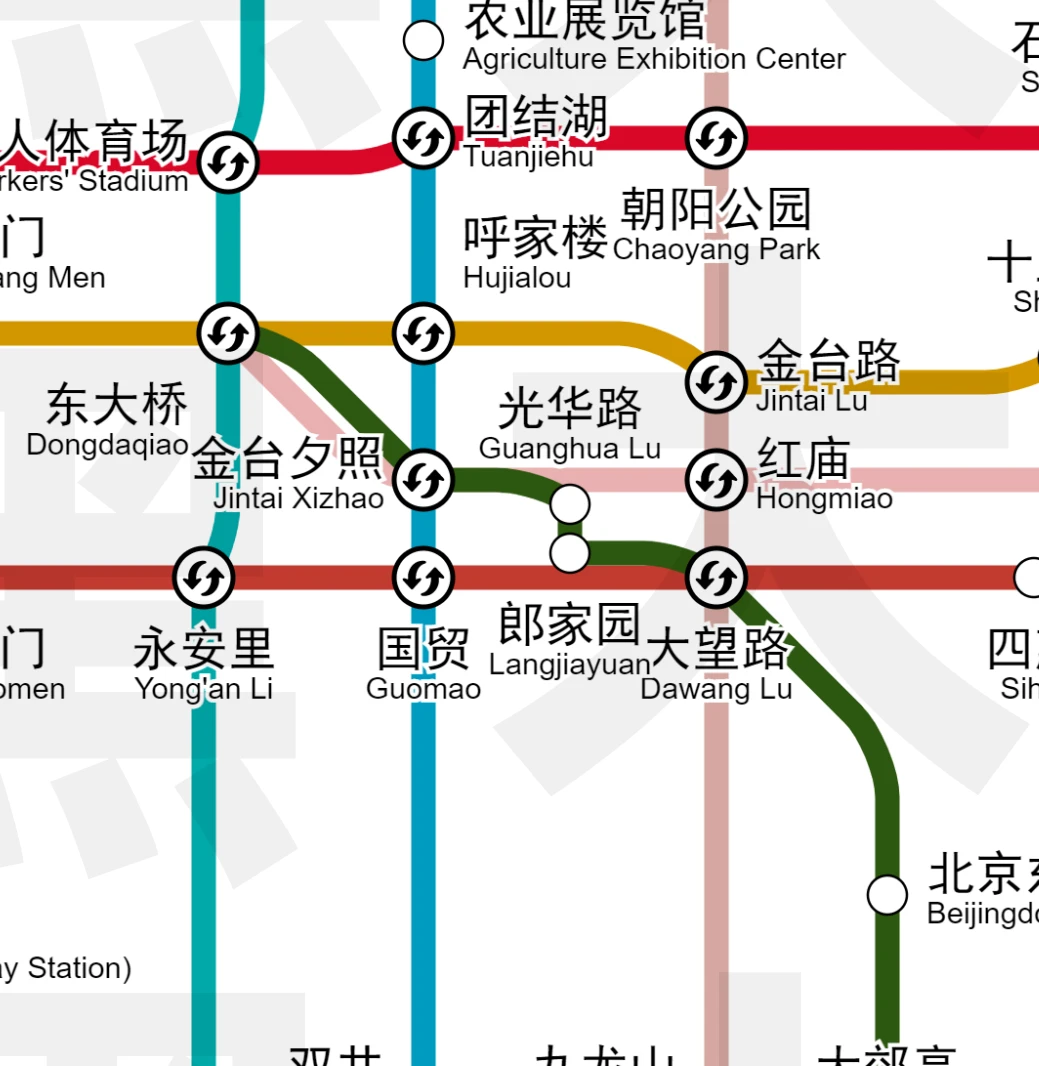 北京地铁风格北京地铁近期规划线路示意图(V1) - 哔哩哔哩