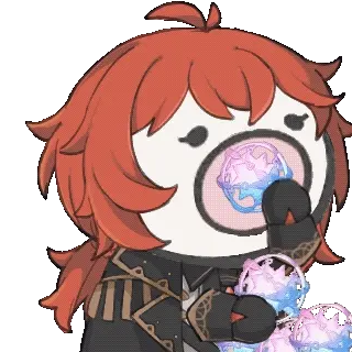 原神表情包|纠缠之缘?吃完!吃完