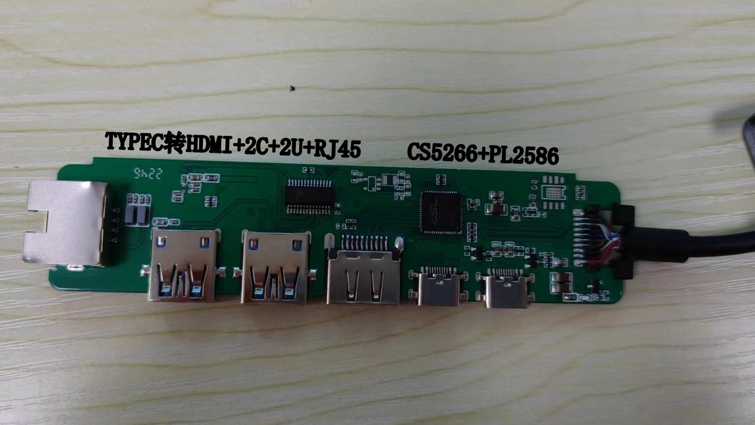 Cs5266 cs8 1 typec hdmi pd u3 rj45 sd 