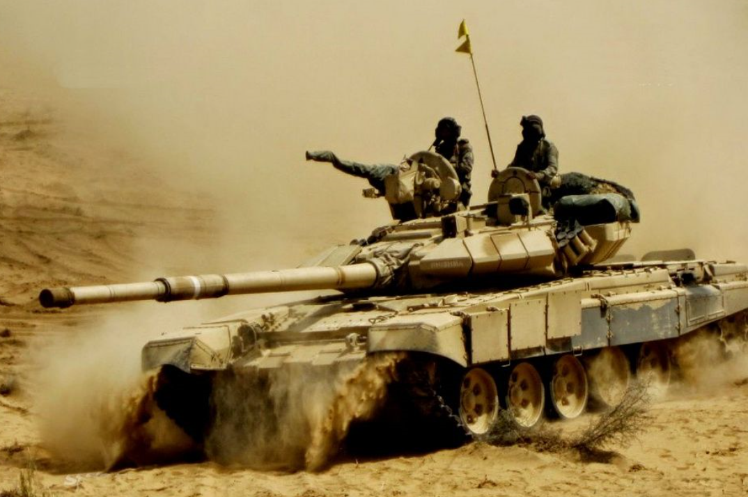 图为印度陆军t90主战坦克