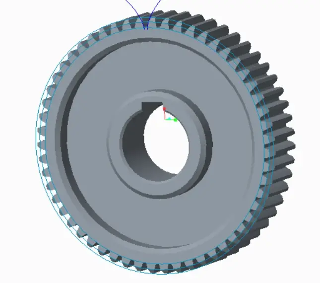 creo画齿轮实例图片