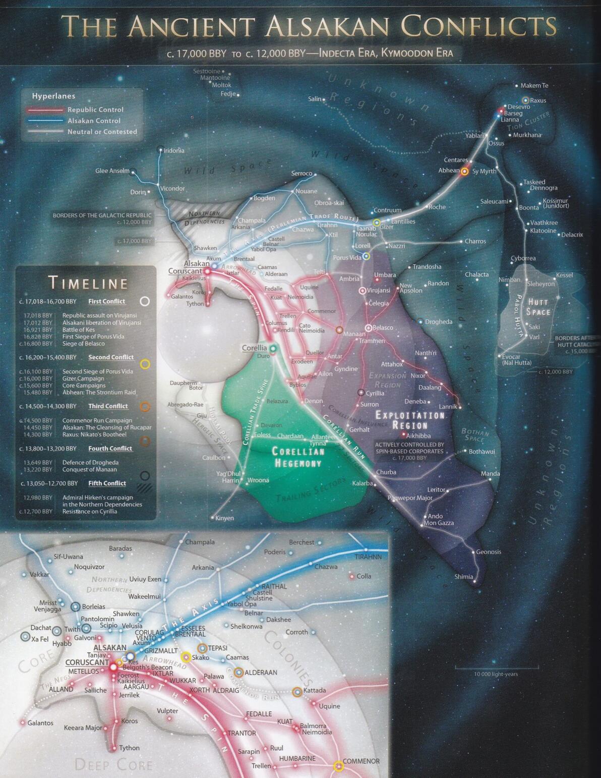 Map showing the Northern Dependencies and ancient Alsakan Conflicts