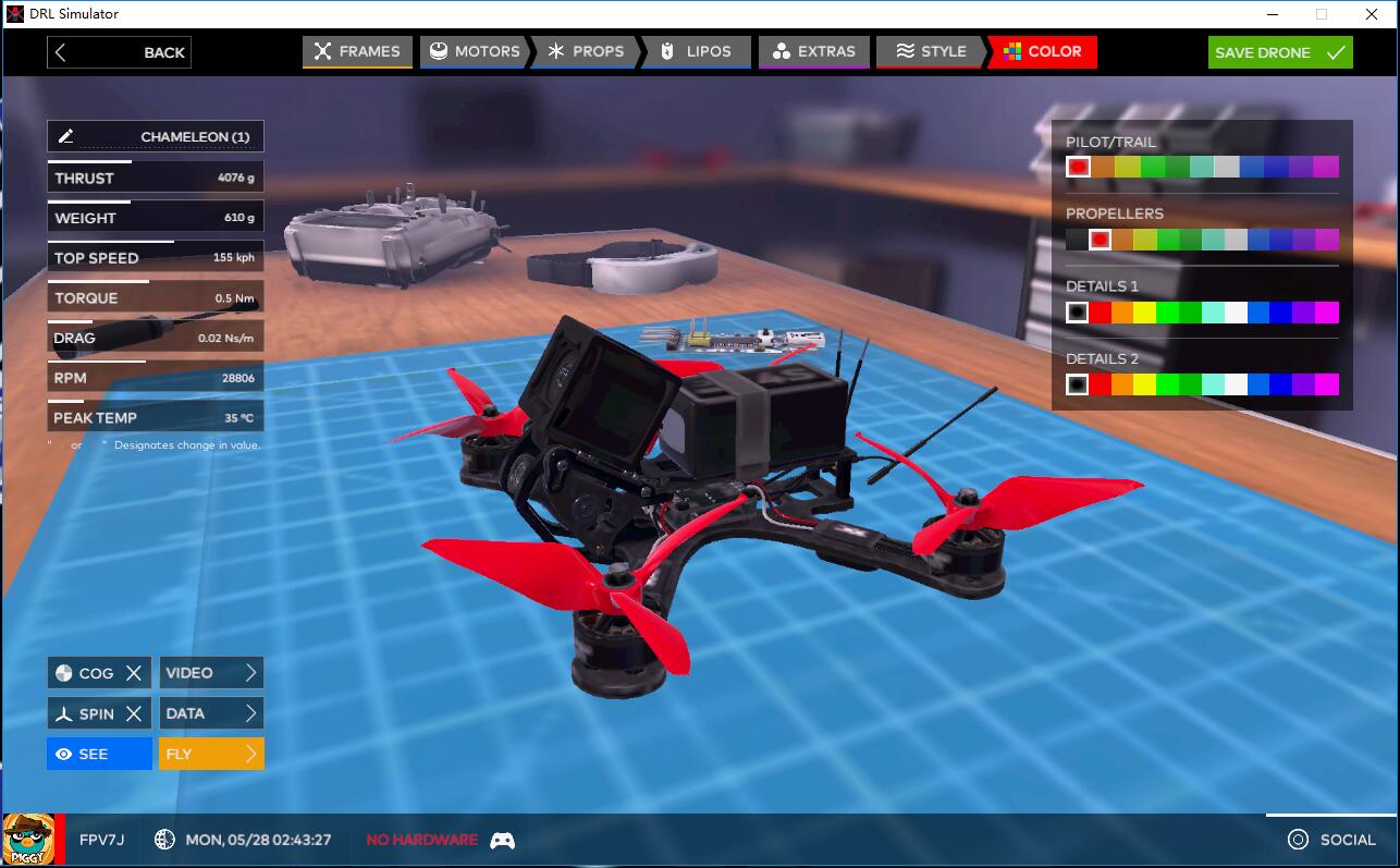 玩DRL穿越机模拟器拿TeamOREA积分赢FPV