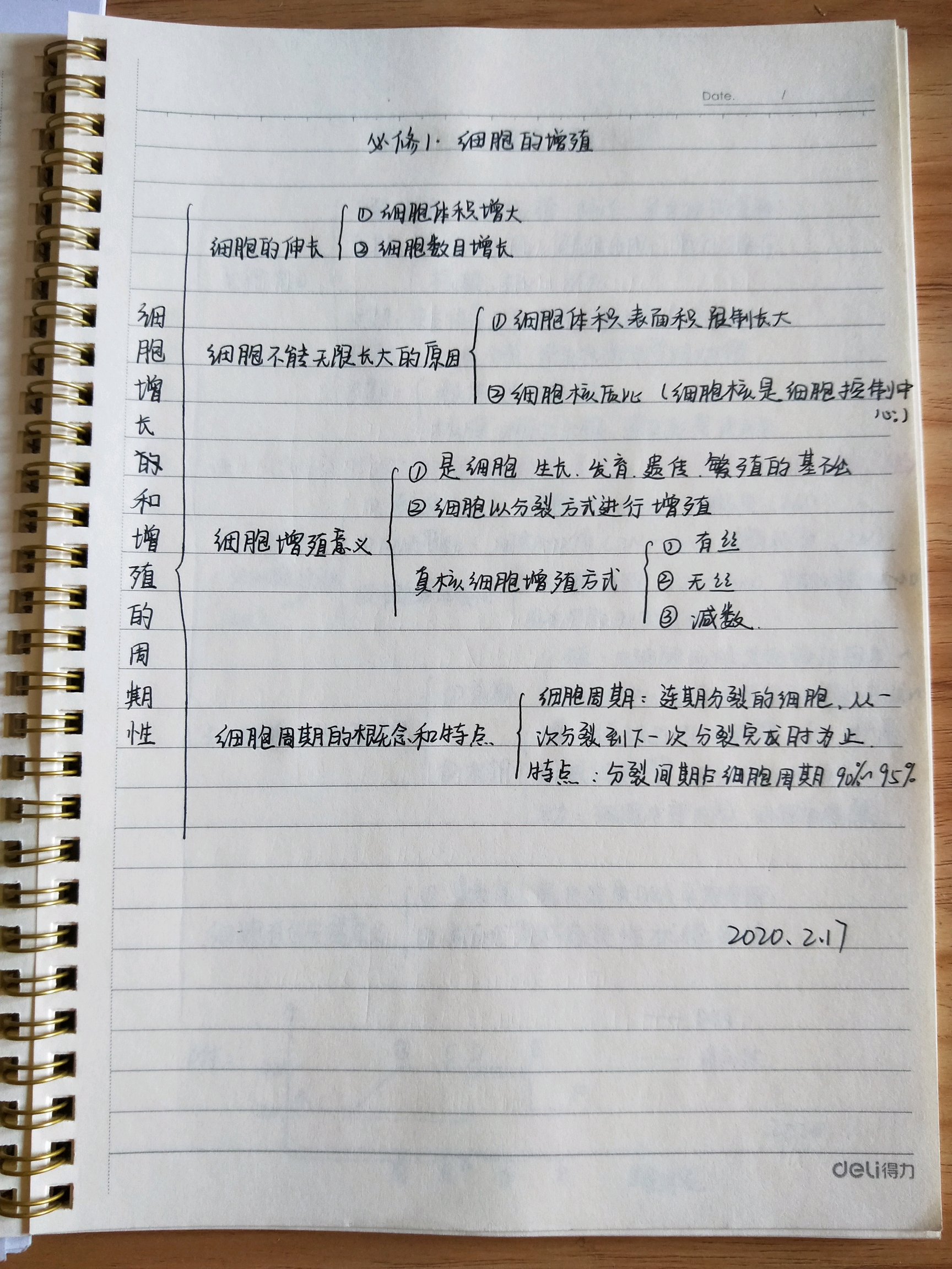 高中生物三本必修知识点复习(手写)