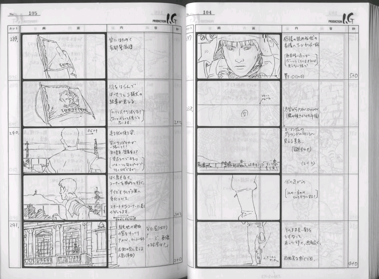 押井守《人狼JIN-ROH》官方分镜线稿本