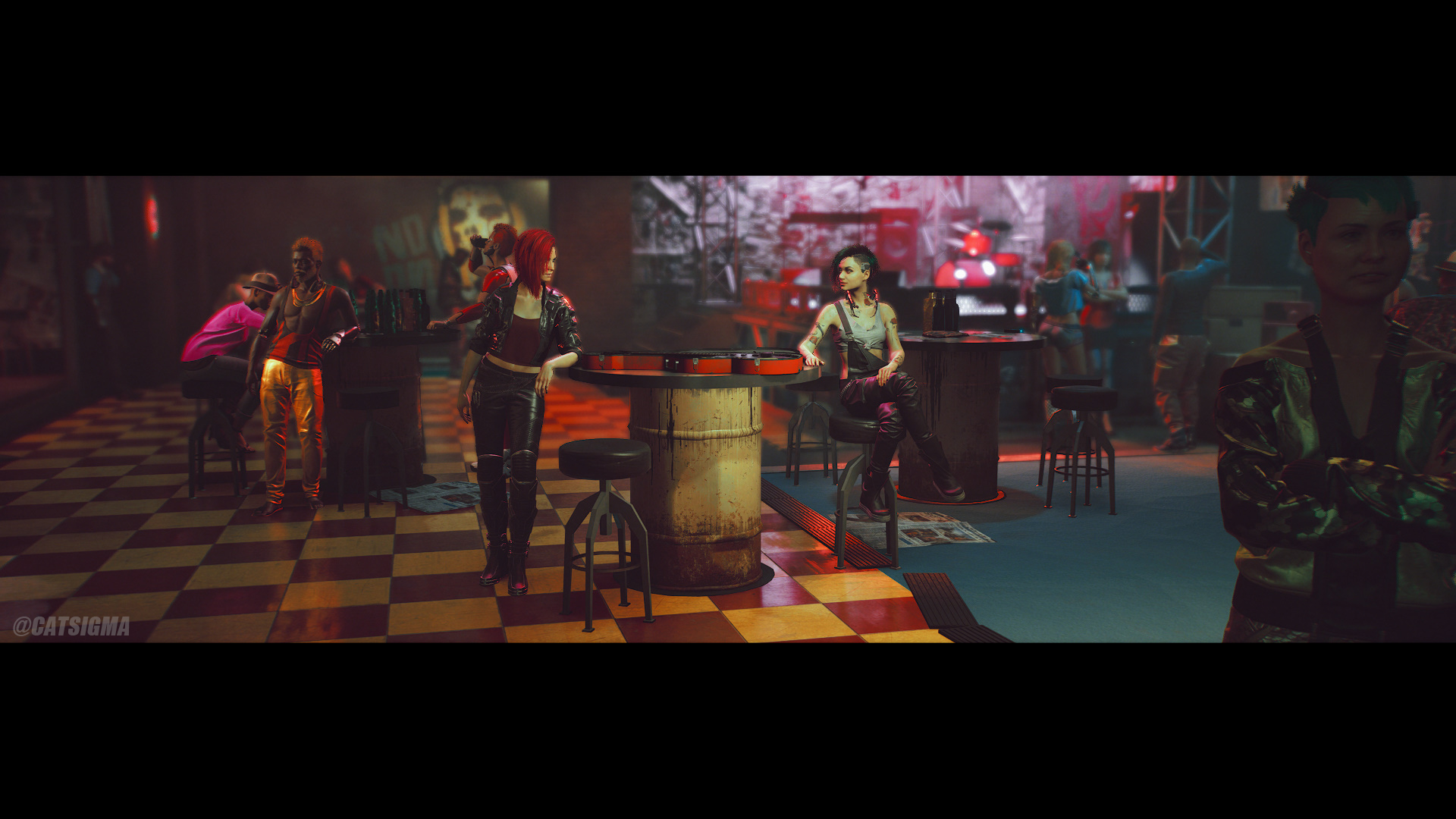 赛博朋克2077mod摄影-红土酒吧传奇
