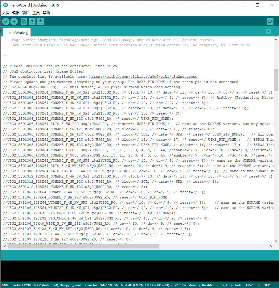  esp8266 u8g2 ssd1306 0 91 128x32 