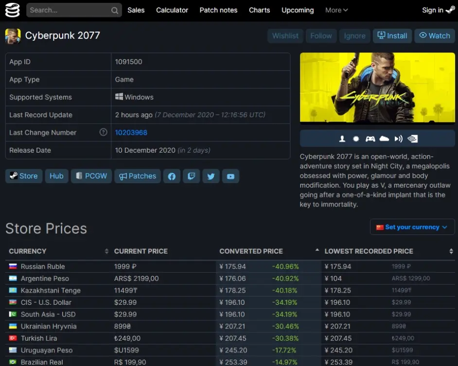 赛博朋克 Cyberpunk 77 超3a级大作游戏即将可玩 俄区steam价格最便宜 哔哩哔哩