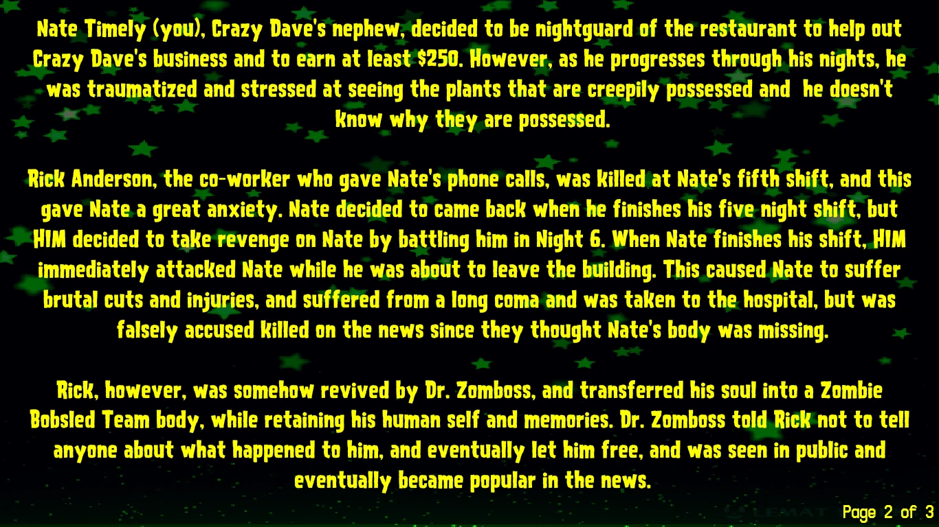 Peashooter Nights Major Update(豌豆射手之夜主要更新版)剧情 哔哩哔哩