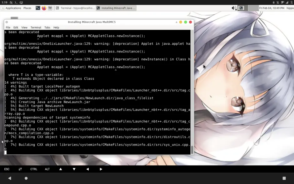 手机proot Linux玩java版minecraft教程 哔哩哔哩