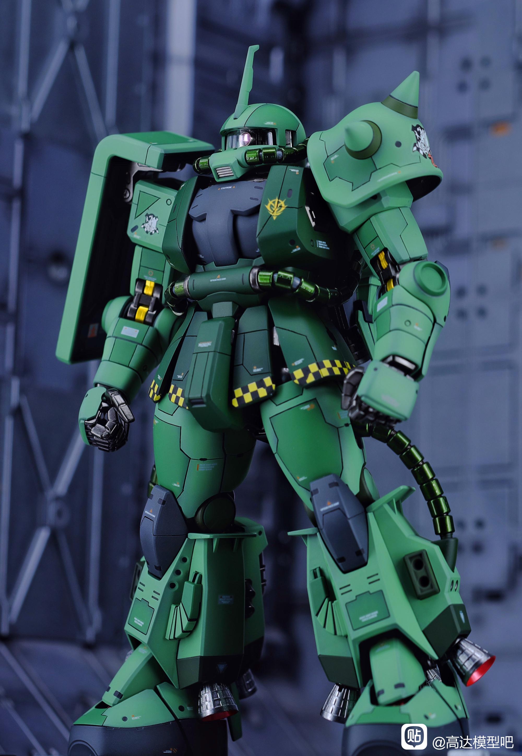 达人佳作:万代MG 高达 扎古 2 ZAKU II 2.0 防卫队式样 - 哔哩哔哩