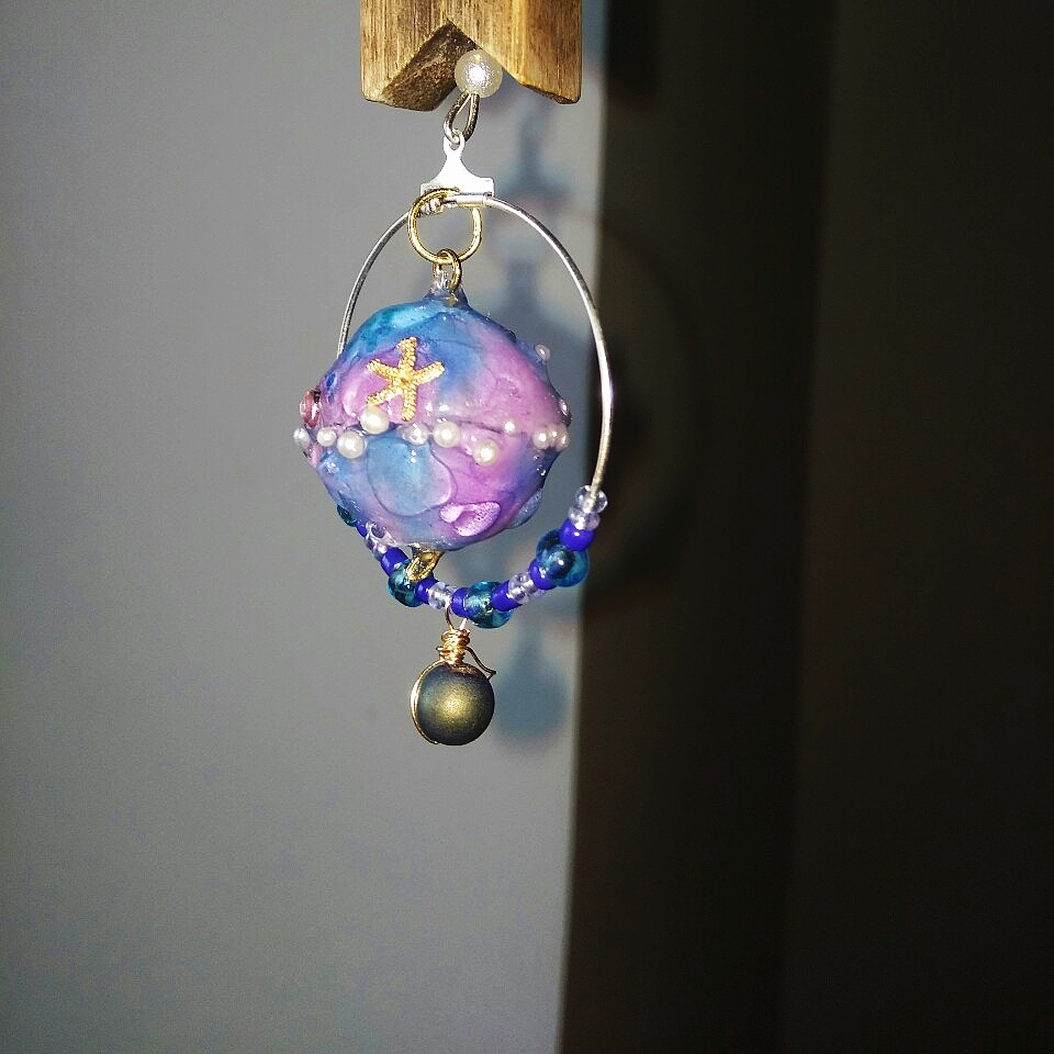 【热缩片原创】海洋星球耳环!