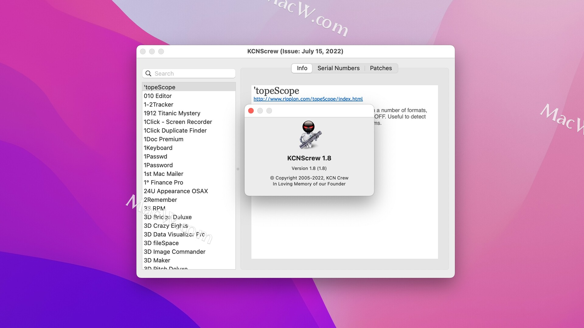 kcnscrew for mac