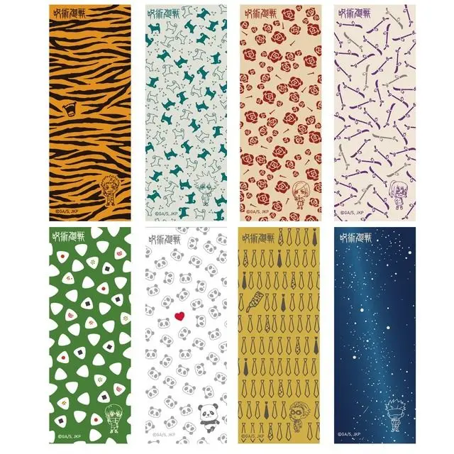 咒术回战 虎杖和五条的q版角色 小花纹擦手巾登场封印柄 玉犬的豆丁手巾也有哦 哔哩哔哩