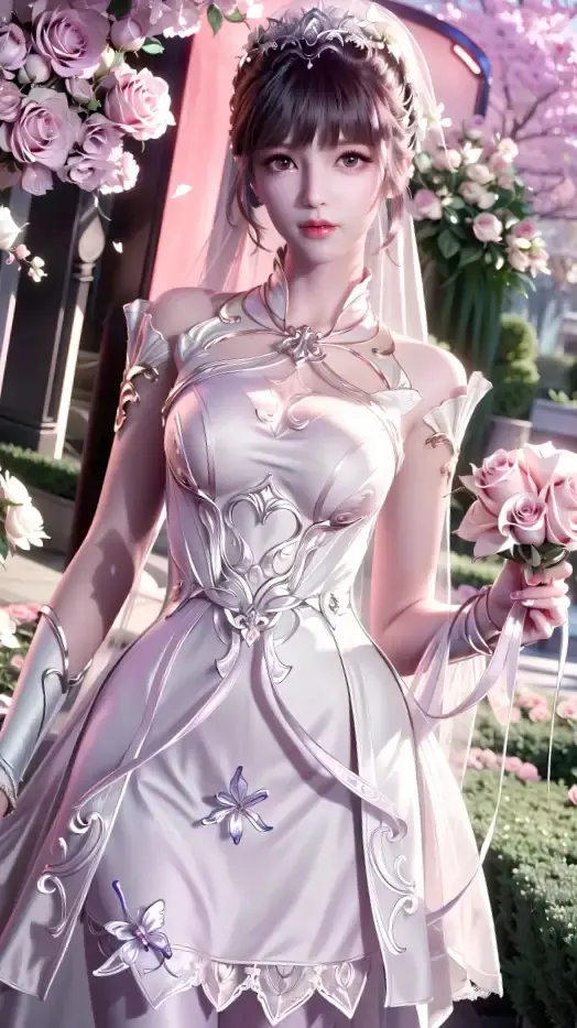 斗罗大陆小舞婚纱礼服诱惑