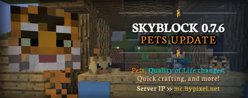 Hypixel空岛生存0 7 6更新 宠物和qol 哔哩哔哩