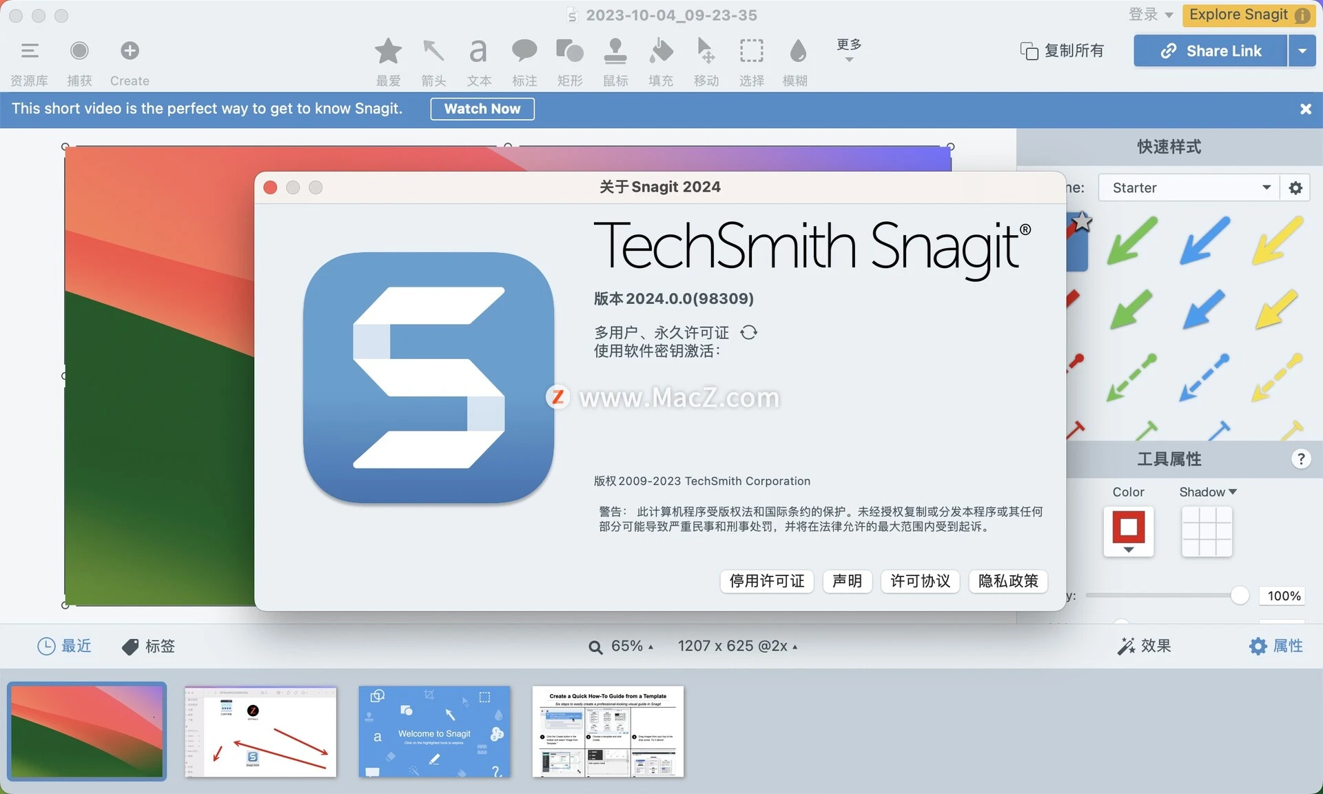 Macos最好用的屏幕截图、标注工具：Snagit 2024 for Mac 哔哩哔哩