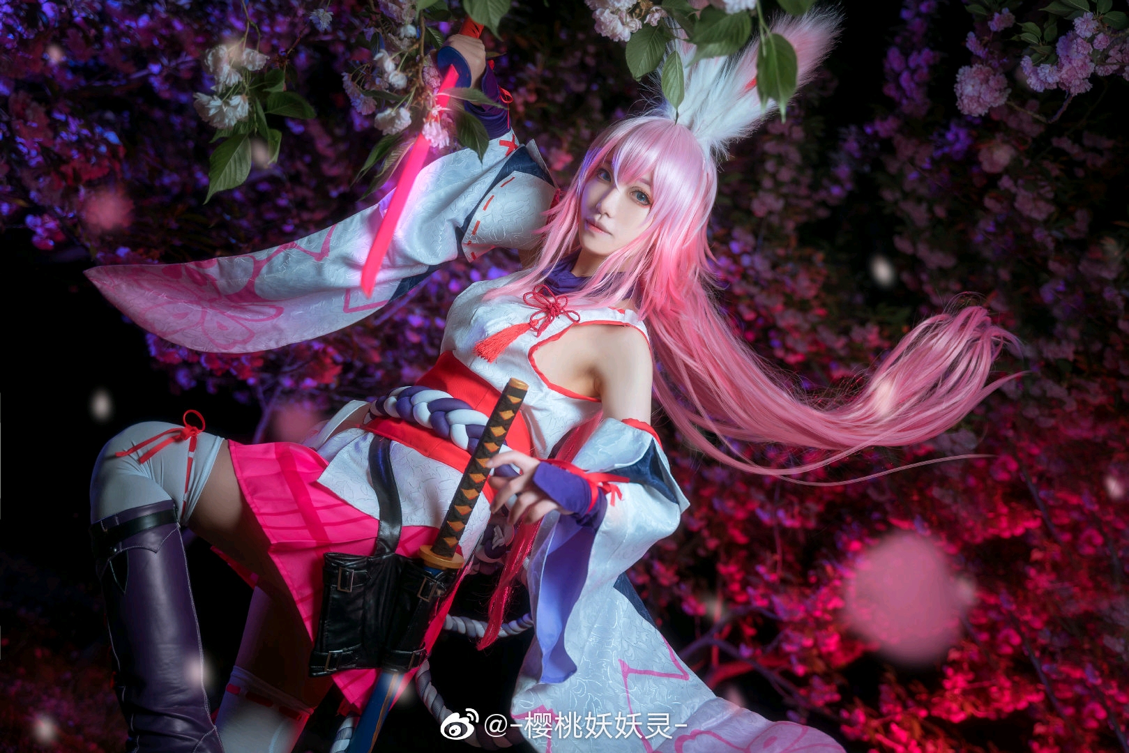 【cos】崩坏3rd八重樱生日快乐:舰长,我可是有五百多岁了哦