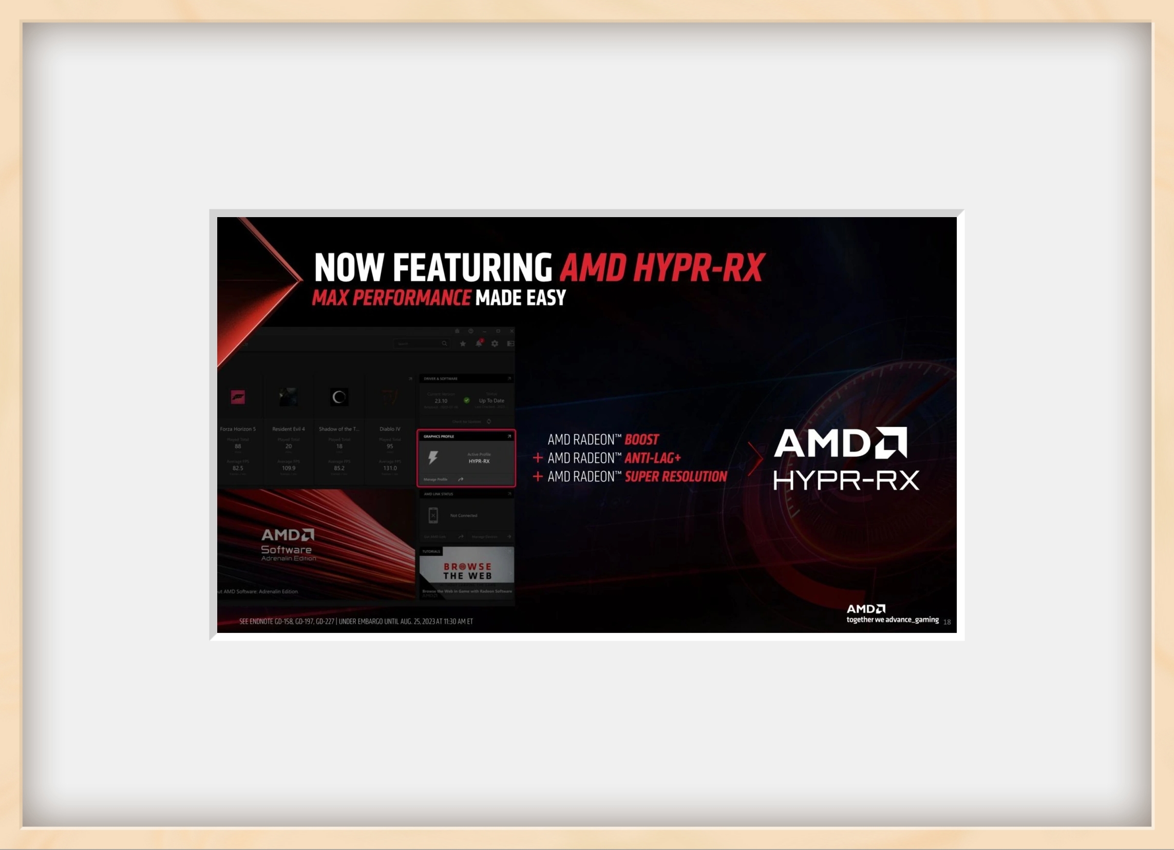 AMD HYPR-RX 显卡一键性能提升技术 9 月推出，集成 FSR3 - 哔哩哔哩