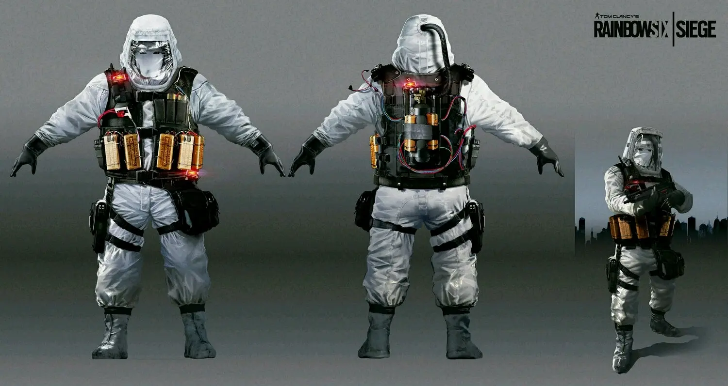 彩虹六号cos 白面具/自爆哥