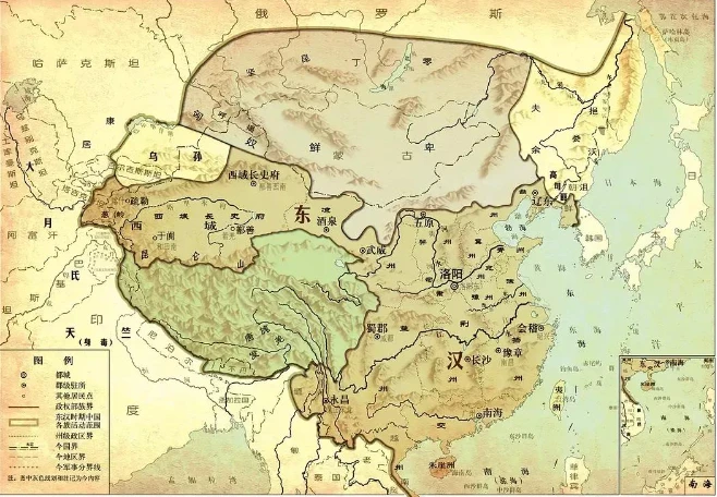 高考历史:中国古代史高清地图(20张,按朝代划分)复古地图 yyds - 哔哩哔哩