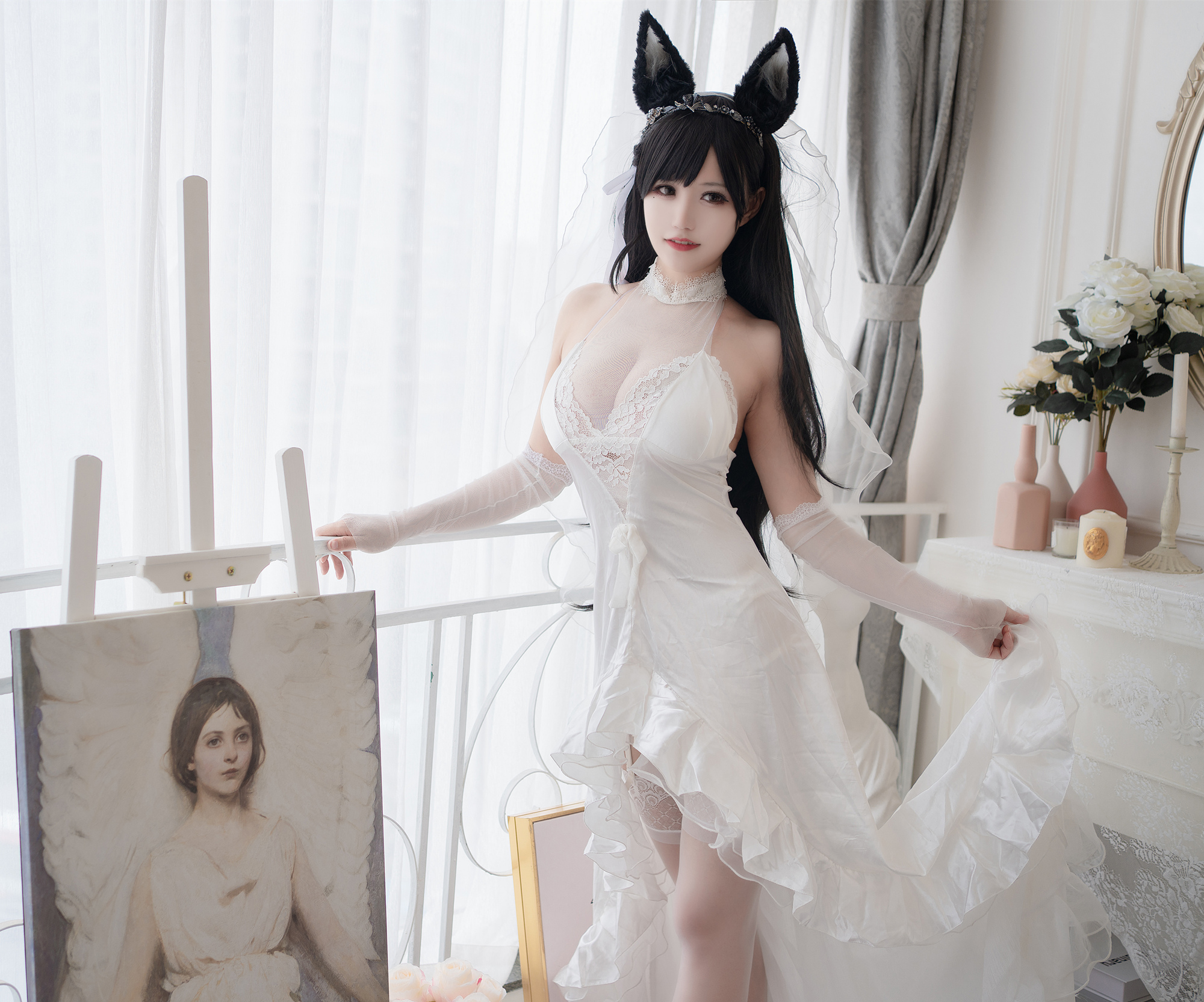 小仓千代w爱宕婚纱cosplay1