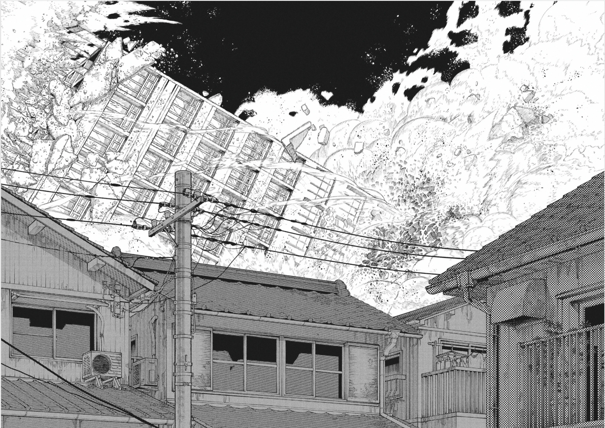 【电锯人2】漫画第33话 “砍断大楼” - 哔哩哔哩