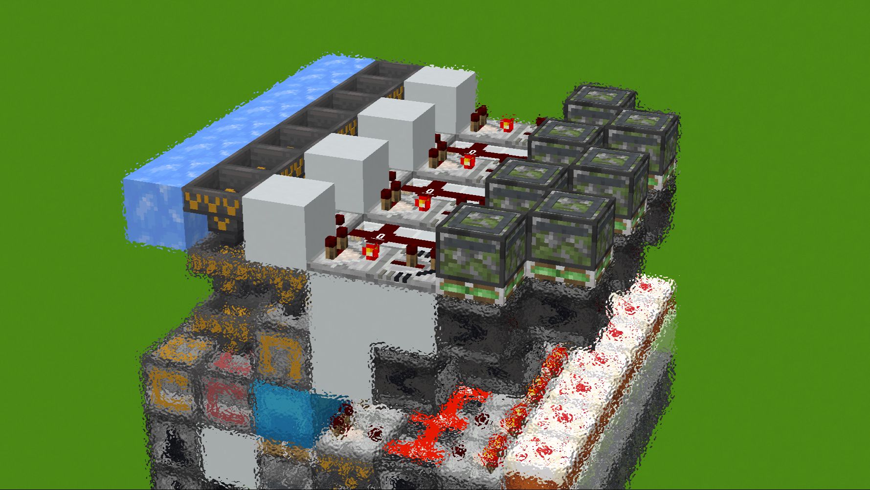 Minecraft教程 怎么建造最小 6 7 双倍速打包机 哔哩哔哩 Minecraft教程 怎么建造最小 6 7 双倍速打包机 哔哩哔哩