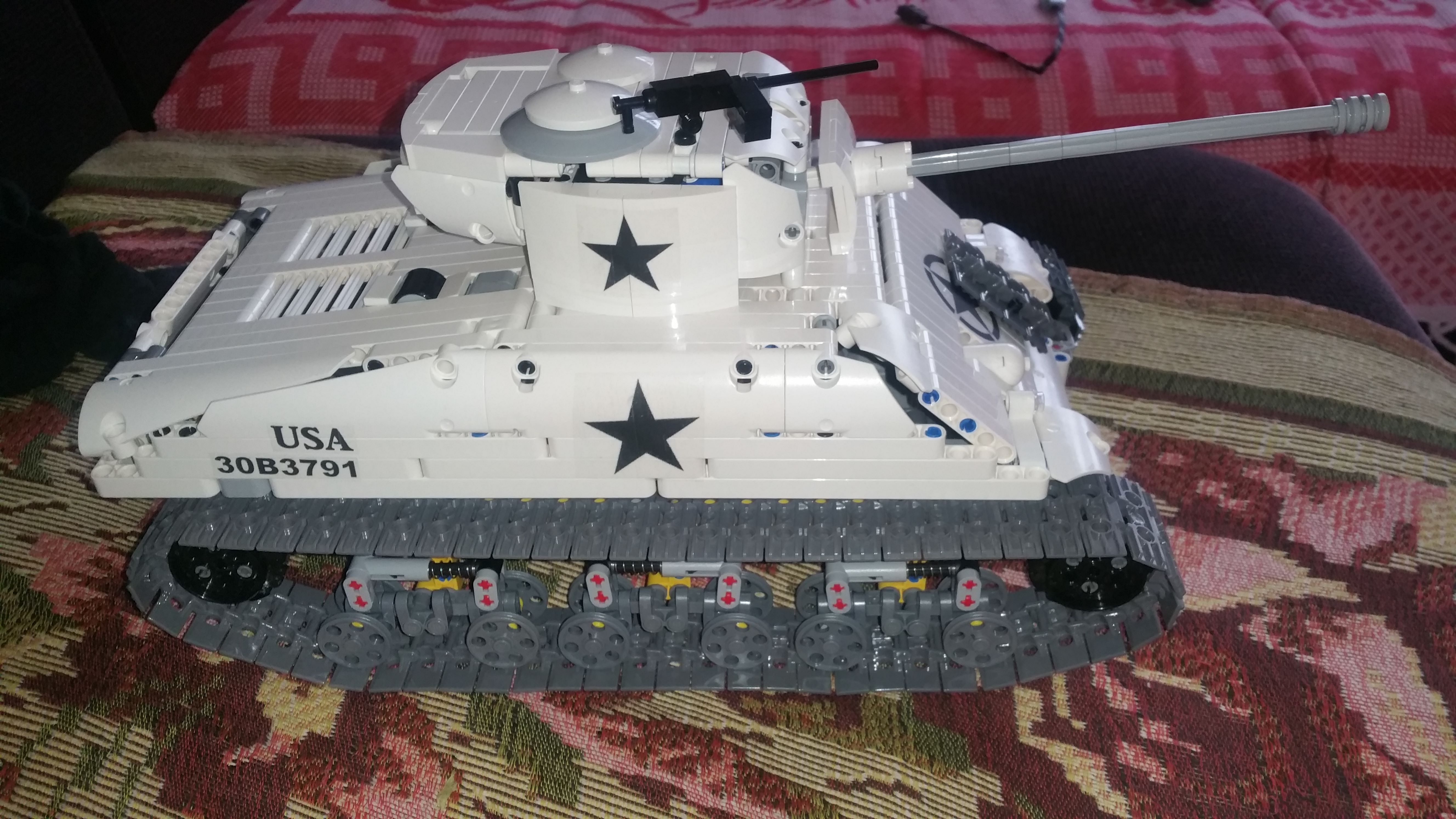 【原创教程】我的乐高科技谢尔曼坦克制造过程图第1期