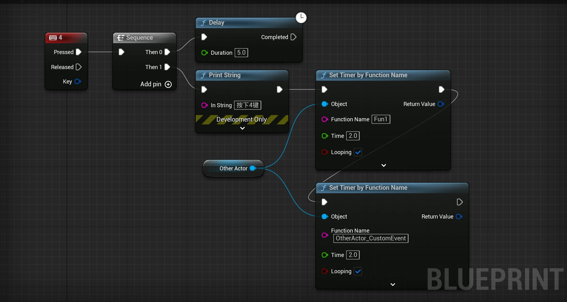 二十、蓝图与C++：Timer计时器 哔哩哔哩
